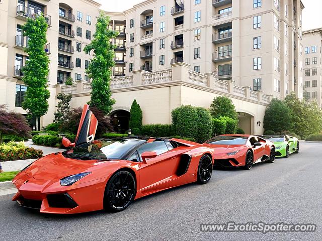 Lamborghini Aventador spotted in Buckhead, Georgia