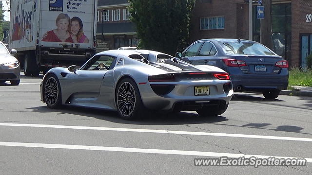 Porsche 918 Spyder spotted in Greenwich, Connecticut