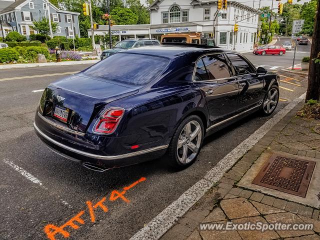 Bentley Mulsanne spotted in Bernardsville, New Jersey