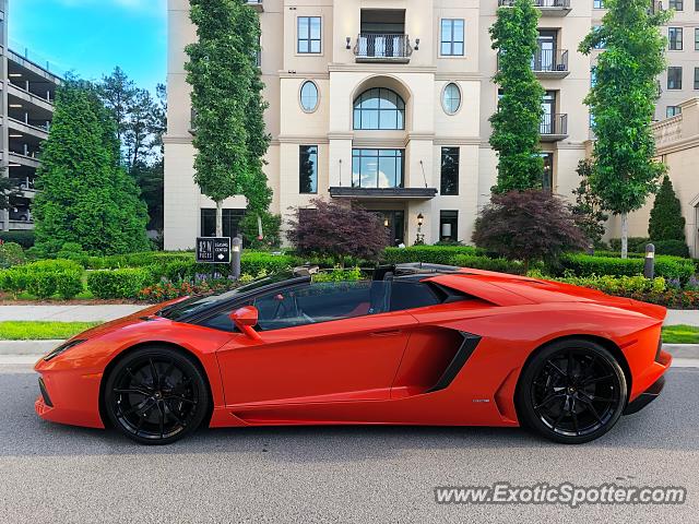 Lamborghini Aventador spotted in Buckhead, Georgia