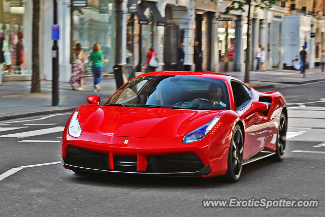 Ferrari 488 GTB spotted in London, United Kingdom