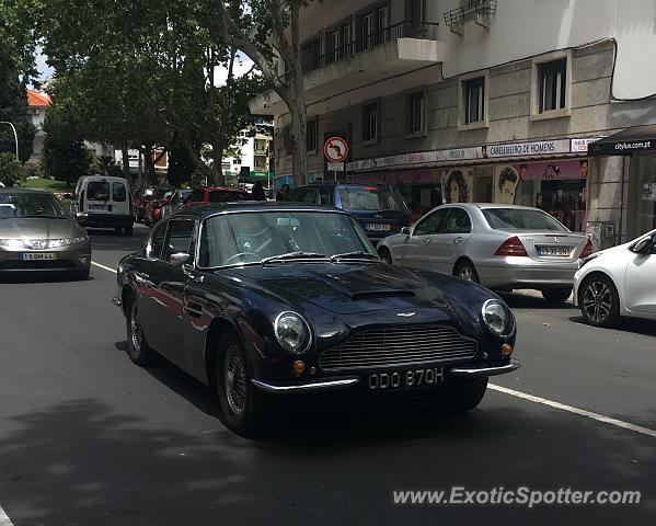 Aston Martin DB5 spotted in Cascais, Portugal