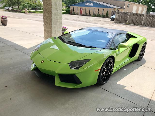Lamborghini Aventador spotted in Zionsville, Indiana