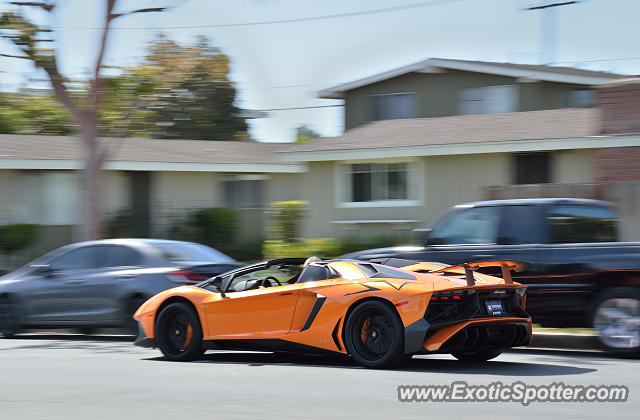 Lamborghini Aventador spotted in Orange County, California