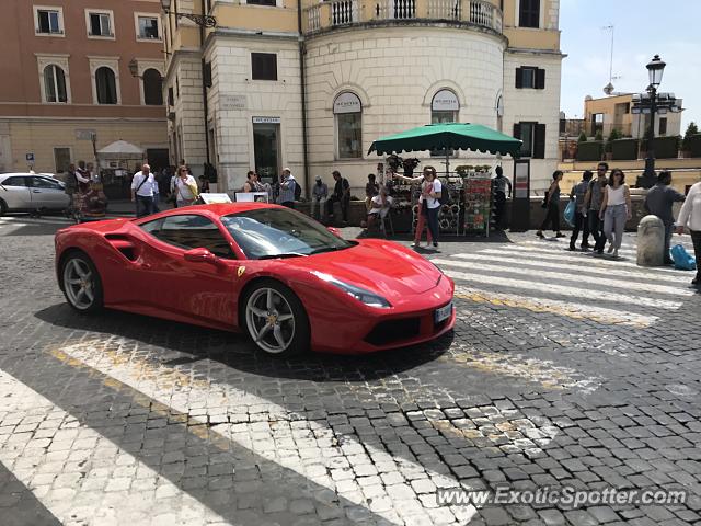 Ferrari 488 GTB spotted in Rome, Italy