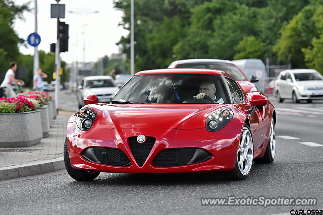 Alfa Romeo 4C spotted in Warsaw, Poland