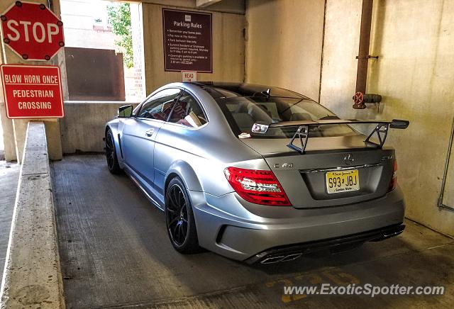 Mercedes C63 AMG Black Series spotted in Summit, New Jersey