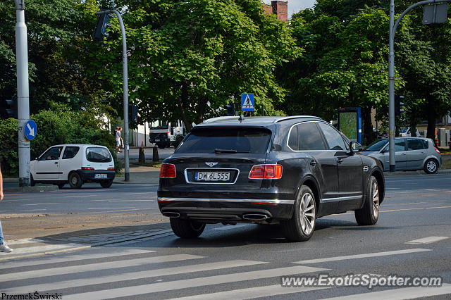 Bentley Bentayga spotted in Wrocław, Poland