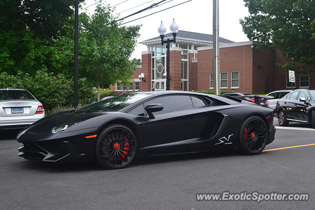 Lamborghini Aventador spotted in West Hartford, Connecticut