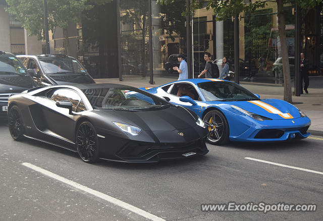 Lamborghini Aventador spotted in London, United Kingdom