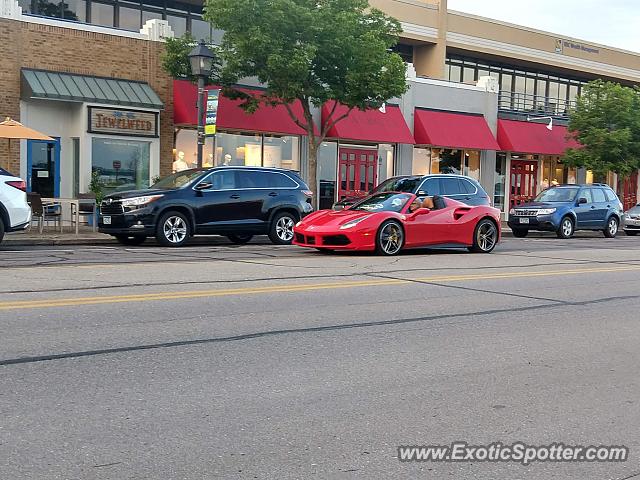 Ferrari 488 GTB spotted in Wayzata, Minnesota