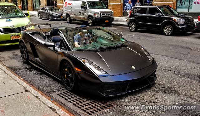 Lamborghini Gallardo spotted in Manhattan, New York