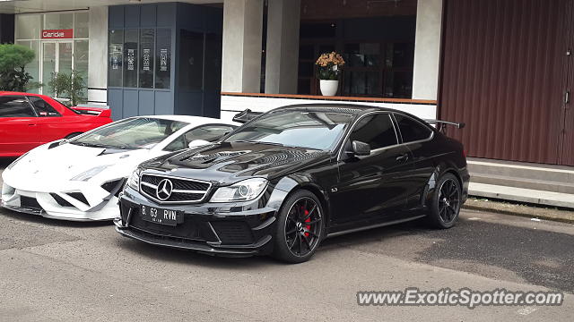 Mercedes C63 AMG Black Series spotted in Tangerang, Indonesia