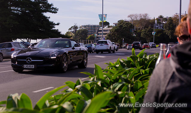 Mercedes SLS AMG spotted in Auckland, New Zealand