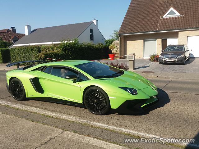 Lamborghini Aventador spotted in Kortrijk, Belgium