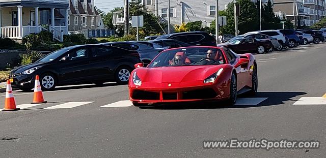 Ferrari 488 GTB spotted in Spring lake, New Jersey