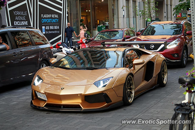 Lamborghini Aventador spotted in Toronto, Canada