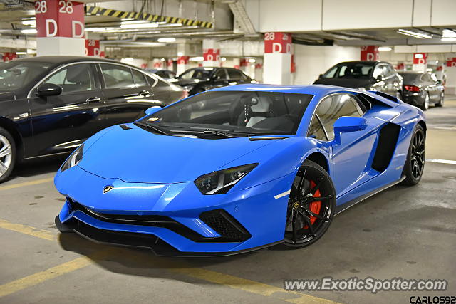 Lamborghini Aventador spotted in Warsaw, Poland