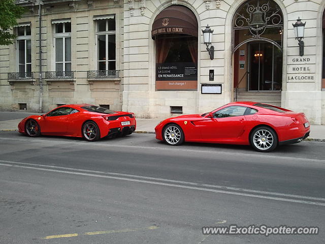 Ferrari 458 Italia spotted in DIJON, France