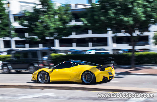 Ferrari 458 Italia spotted in Dallas, Texas