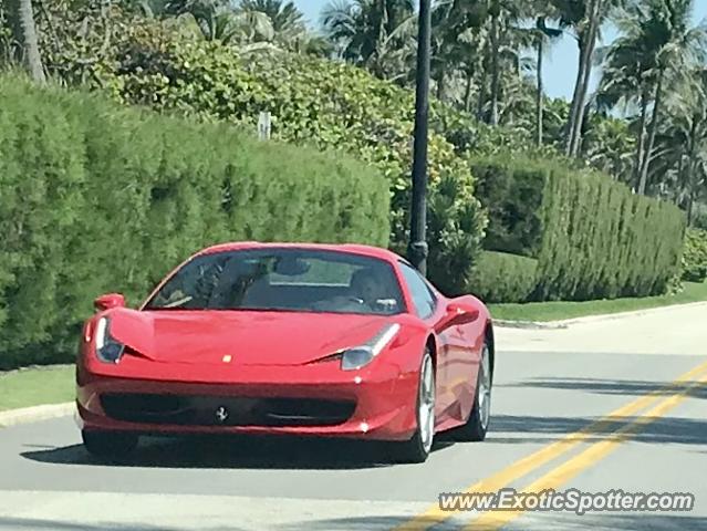 Ferrari 458 Italia spotted in Palm Beach, Florida