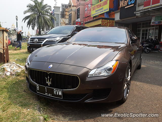 Maserati Quattroporte spotted in Serpong, Indonesia