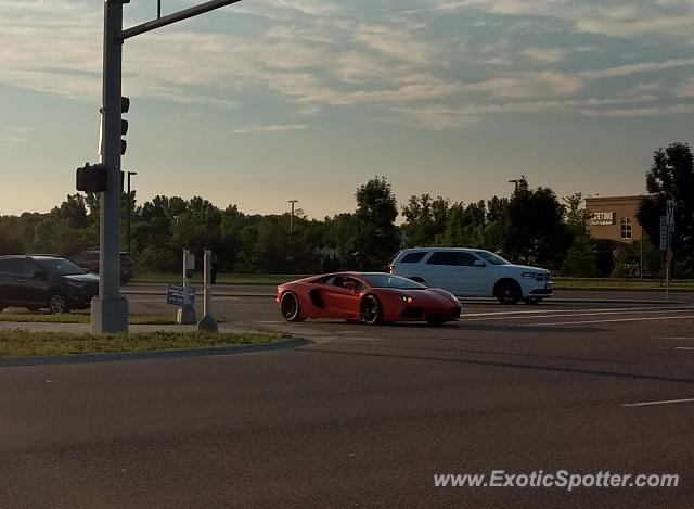 Lamborghini Aventador spotted in Lakeville, Minnesota
