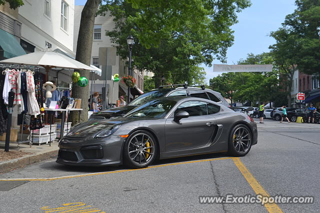 Porsche Cayman GT4 spotted in Greenwich, Connecticut
