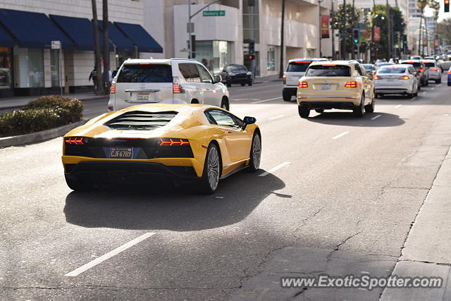 Lamborghini Aventador spotted in Beverly Hills, California