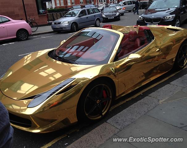Ferrari 458 Italia spotted in London, United Kingdom