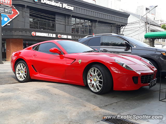 Ferrari 599GTB spotted in Jakarta, Indonesia