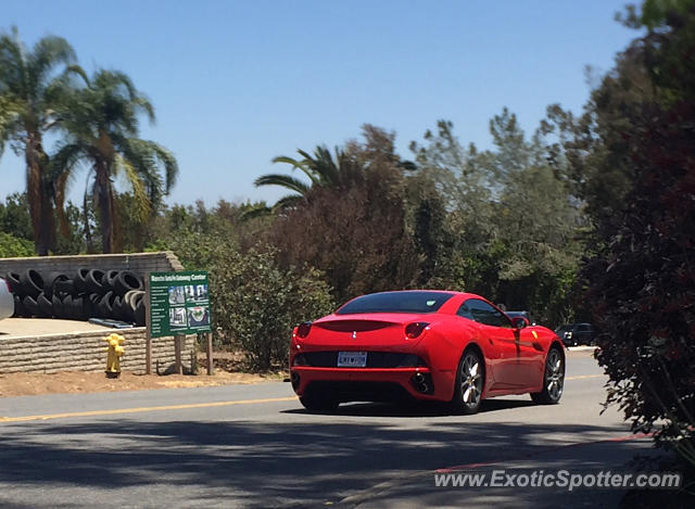 Ferrari California spotted in Rancho Santa Fe, California