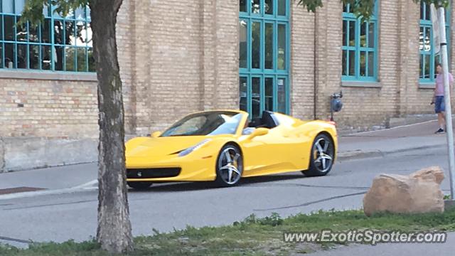 Ferrari 458 Italia spotted in Minneapolis, Minnesota