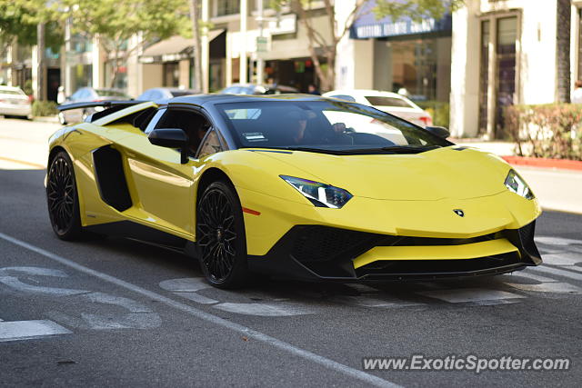 Lamborghini Aventador spotted in Beverly Hills, California