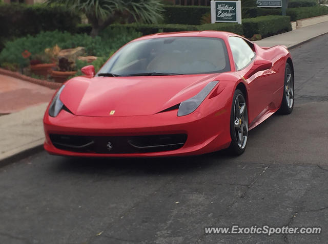 Ferrari 458 Italia spotted in Rancho Santa Fe, California