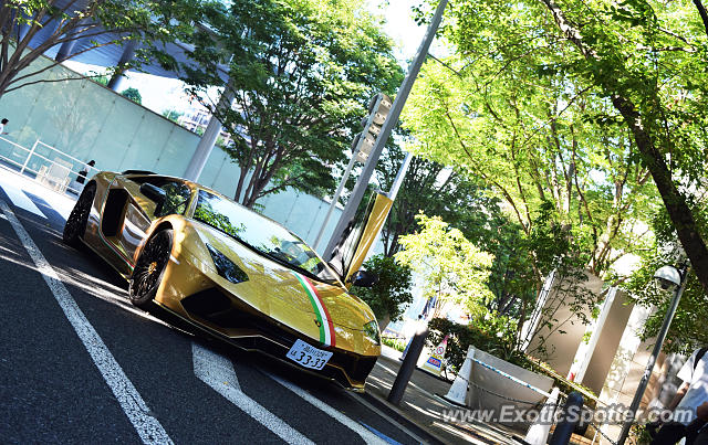 Lamborghini Aventador spotted in Tokyo, Japan