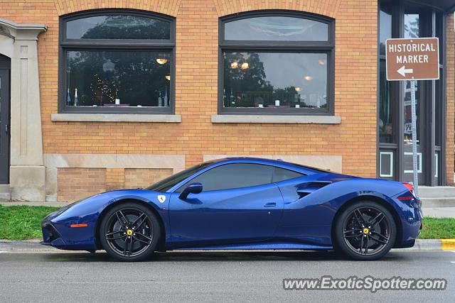 Ferrari 488 GTB spotted in Elkhart Lake, Wisconsin