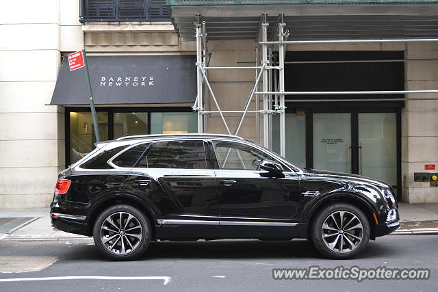 Bentley Bentayga spotted in Manhattan, New York