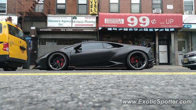Lamborghini Huracan spotted in Astoria, New York