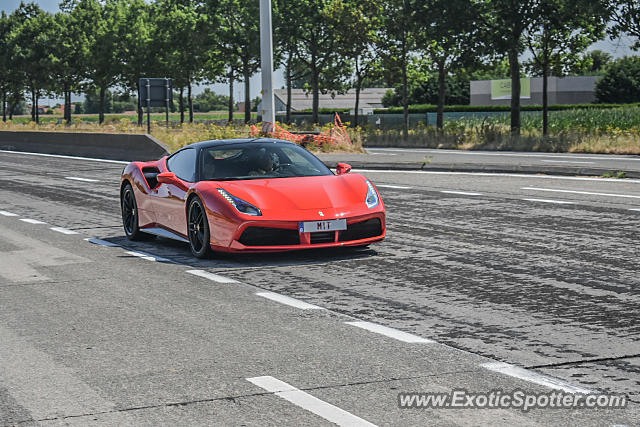Ferrari 488 GTB spotted in Reezinge, Belgium