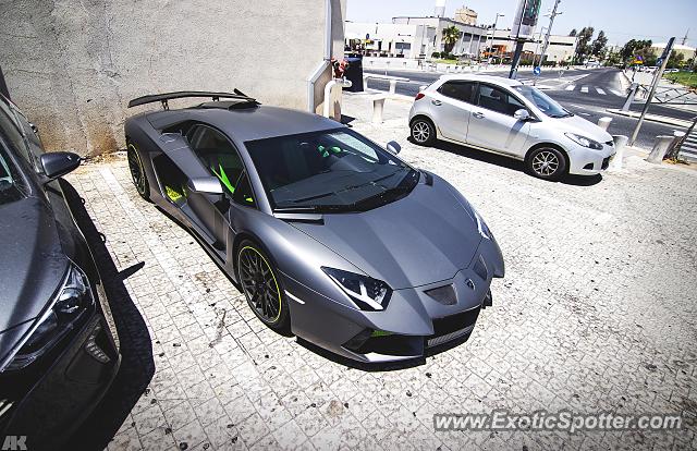 Lamborghini Aventador spotted in Tel Aviv, Israel