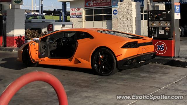 Lamborghini Huracan spotted in Irvine, United States