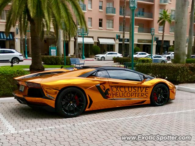 Lamborghini Aventador spotted in Boca Raton, Florida