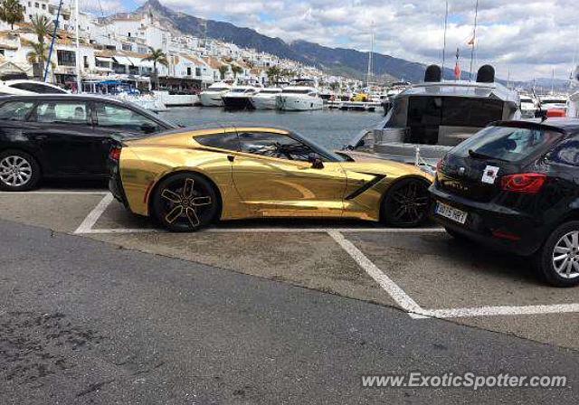 Chevrolet Corvette Z06 spotted in Puerto Banus, Spain