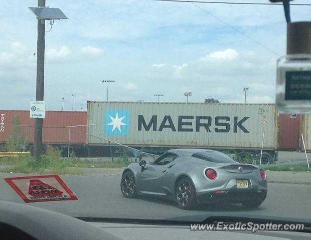 Alfa Romeo 4C spotted in Newark, New Jersey
