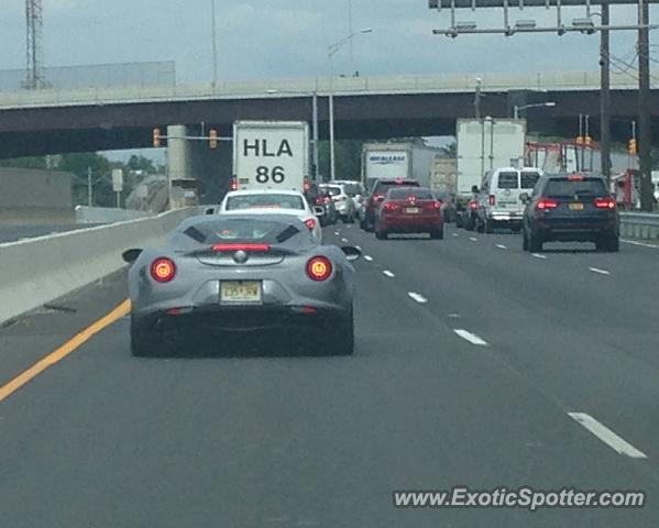 Alfa Romeo 4C spotted in Newark, New Jersey