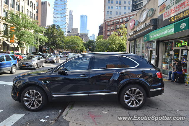 Bentley Bentayga spotted in Manhattan, New York