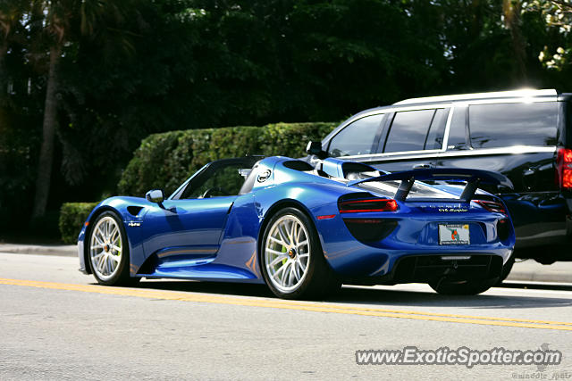 Porsche 918 Spyder spotted in Palm Beach, Florida