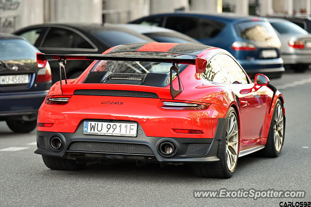 Porsche 911 GT2 spotted in Warsaw, Poland