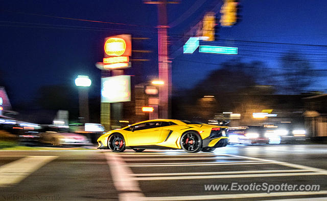 Lamborghini Aventador spotted in Charlotte, North Carolina